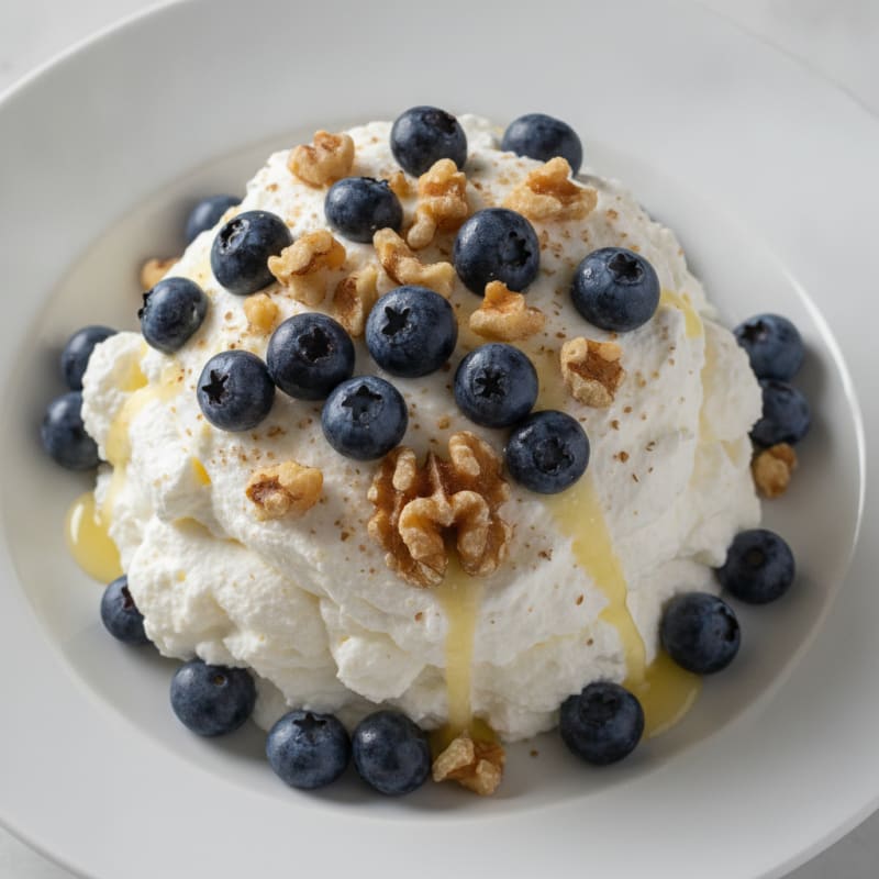 High Protein Greek Yogurt and Egg White Mousse
