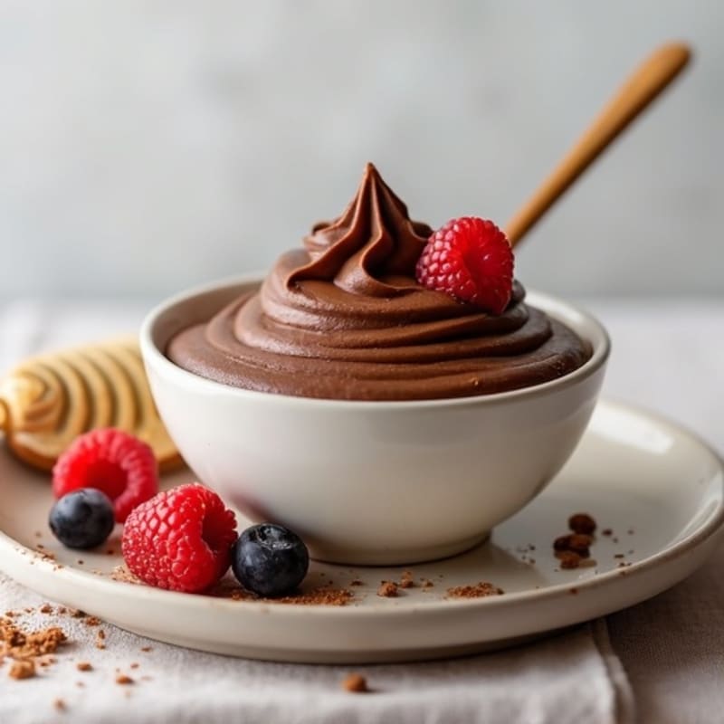 Silky Chocolate Protein Pudding with Greek Yogurt