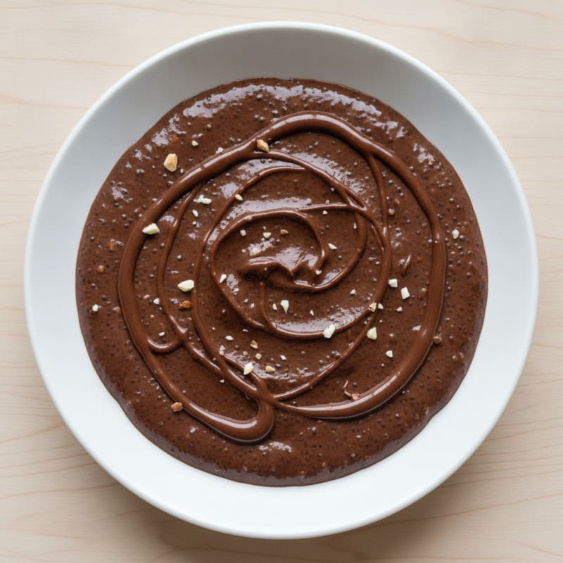 Silky Chocolate Protein Pudding with Chia Seeds