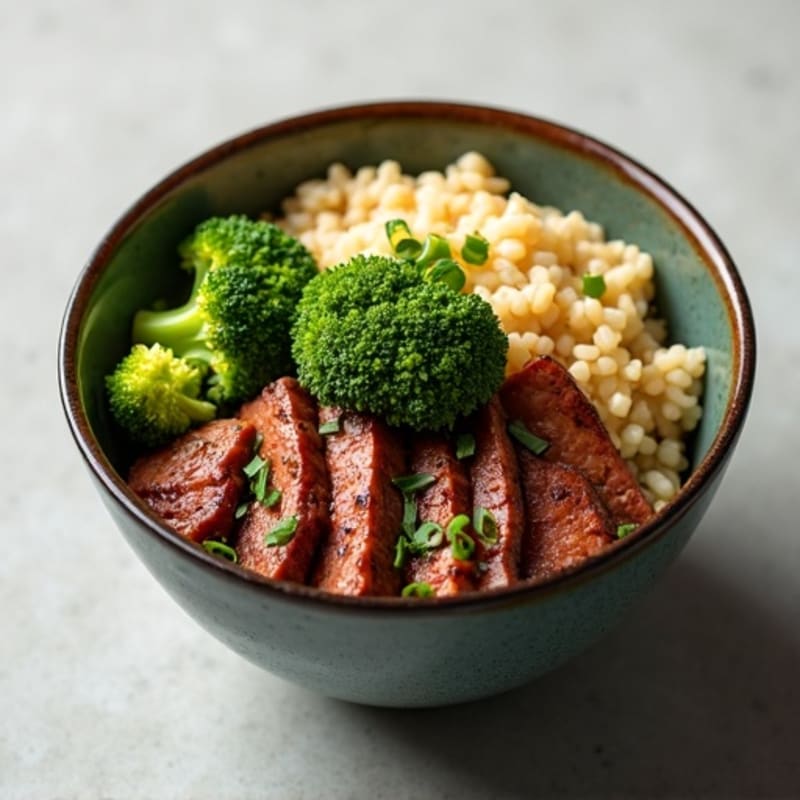 Ginger-Garlic Beef and Broccoli Rice Bowl