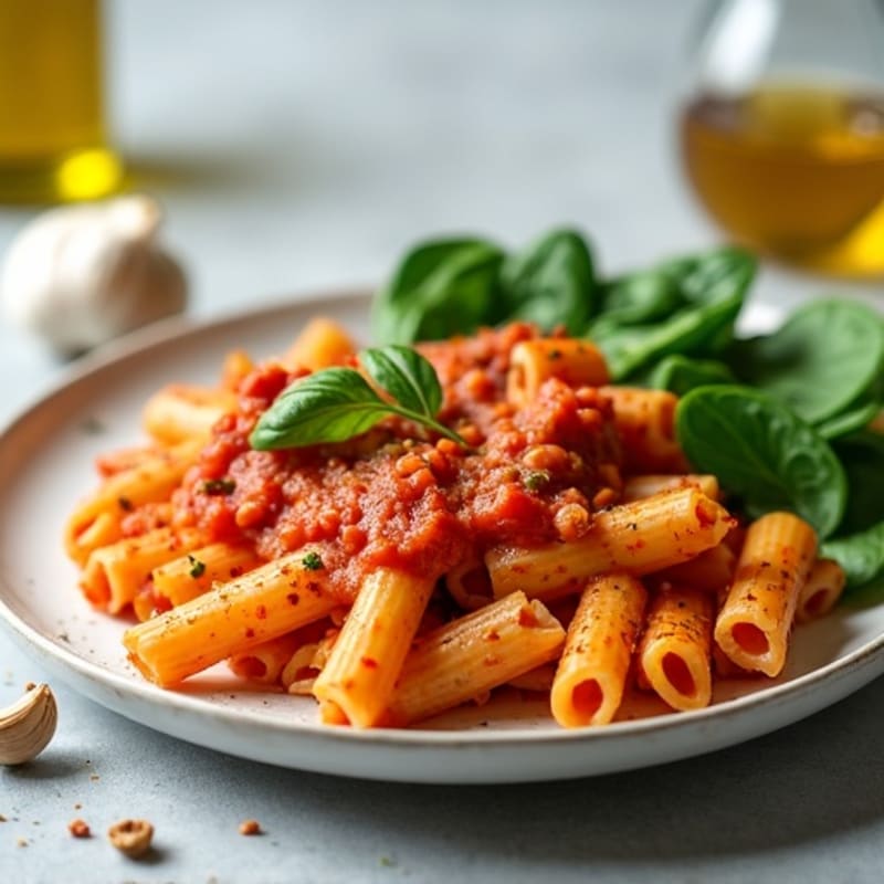 Hearty Baked Ziti with Lean Ground Turkey and Spinach