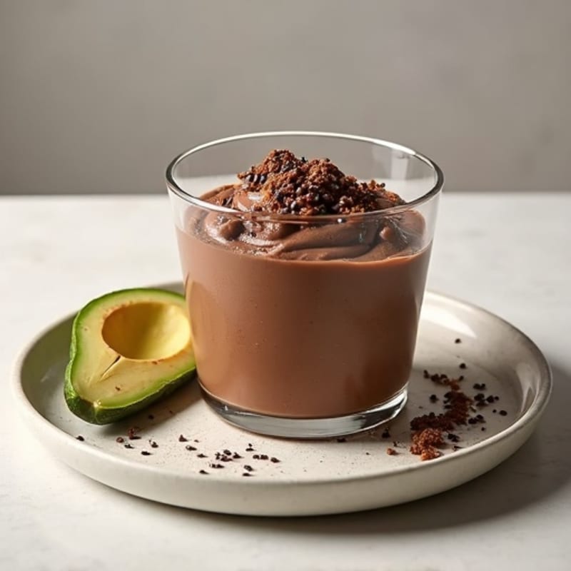 Silky Chocolate Protein Mousse with Chia Seeds