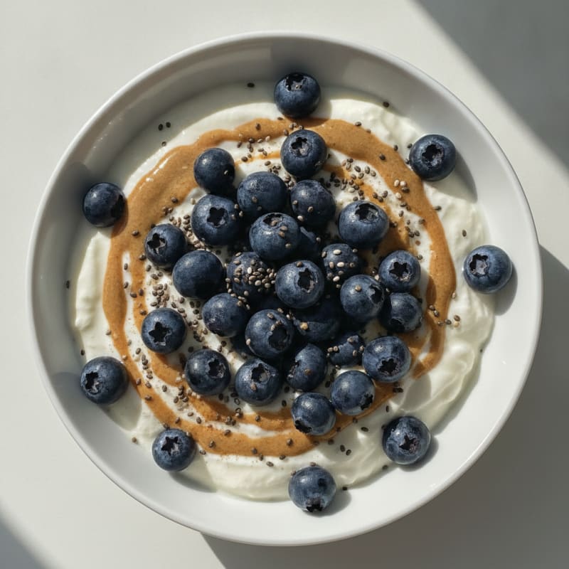 Blueberry Chia Yogurt Protein Bowl