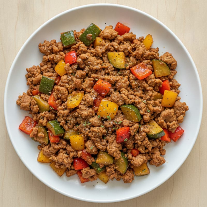 Savory Ground Turkey Skillet