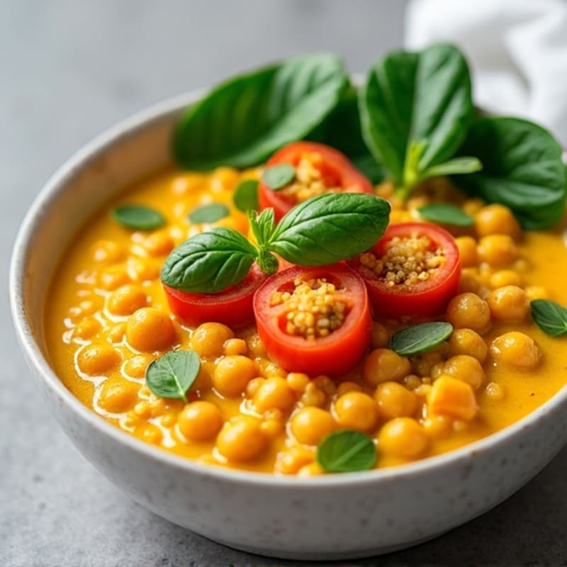 Creamy Coconut Red Lentil Dal with Turmeric
