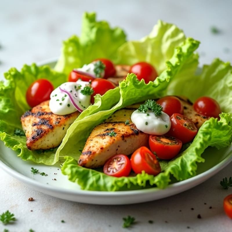 Herb-Grilled Chicken Lettuce Wrap
