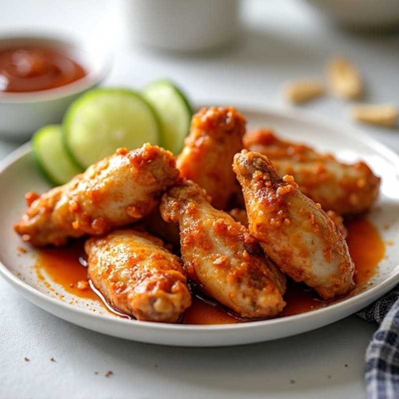 Crispy Baked Honey Garlic Chicken Wings
