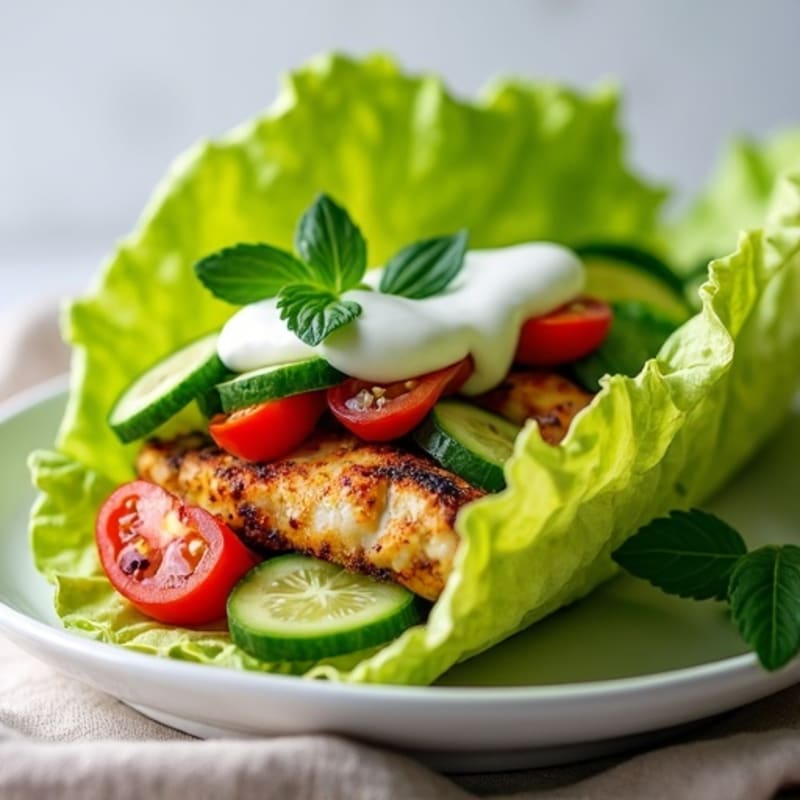 Herb-Grilled Chicken Lettuce Wrap