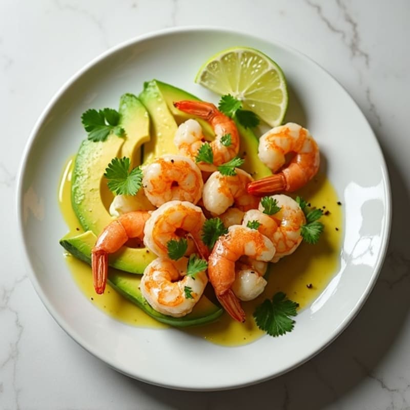 Zesty Lime Marinated Shrimp with Creamy Avocado