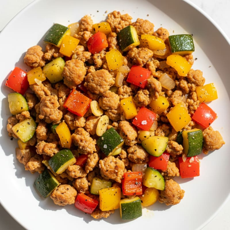 Ground Turkey and Vegetable Skillet