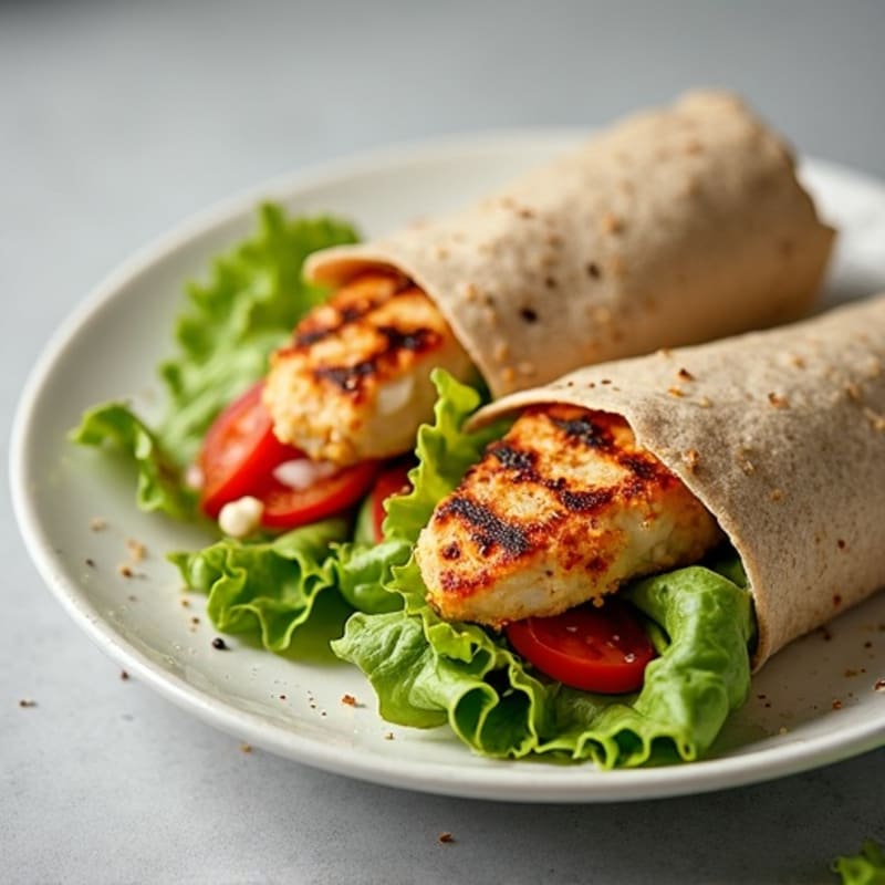Crispy Grilled Chicken Caesar Wrap