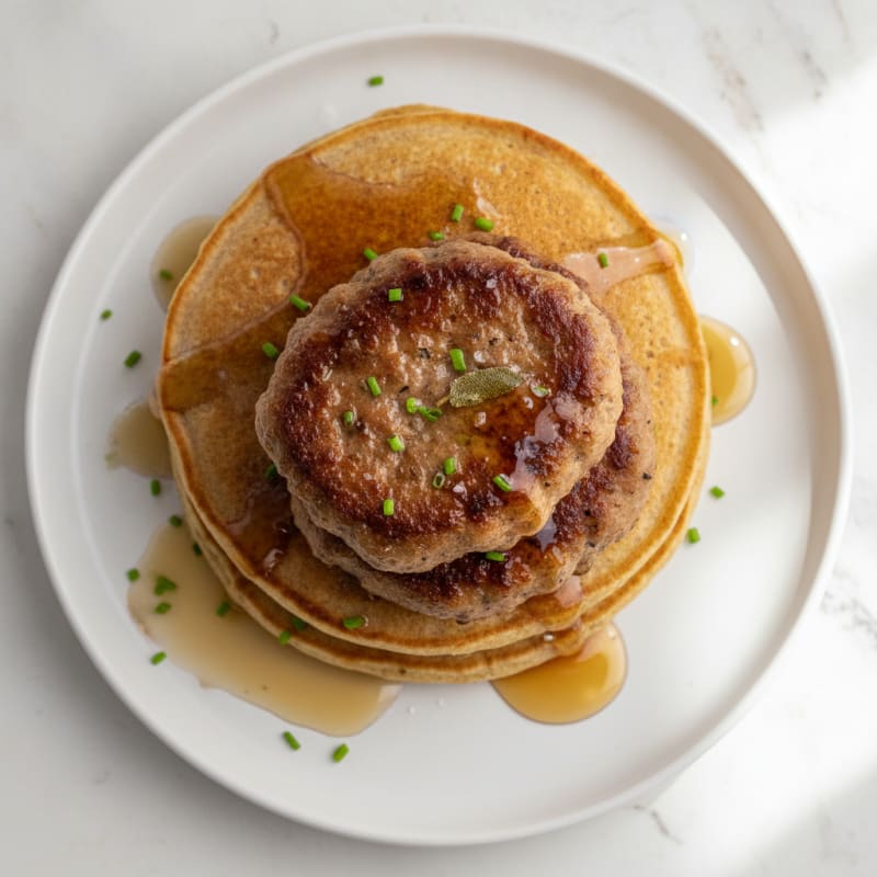 Maple Turkey Sausage Griddle Sandwich