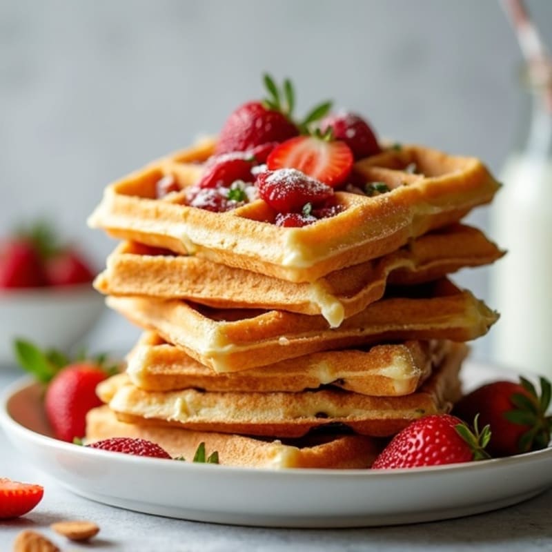 Protein-Packed Almond Flour Waffles