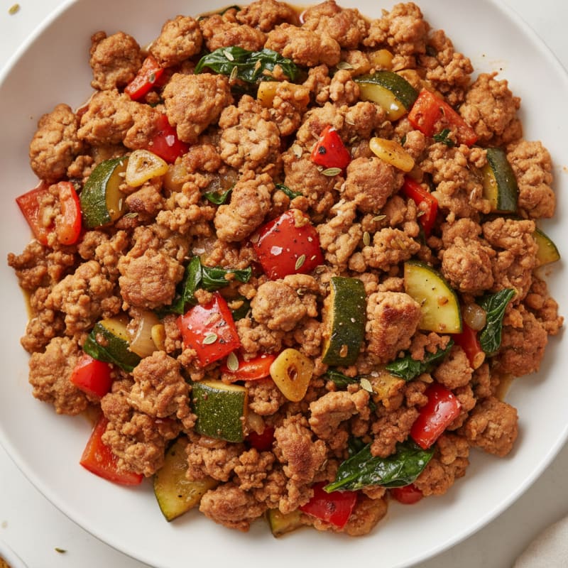 Ground Turkey and Vegetable Skillet