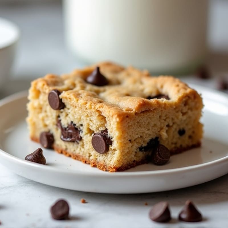 Protein-Packed Almond Flour Chocolate Chip Cookie Cake
