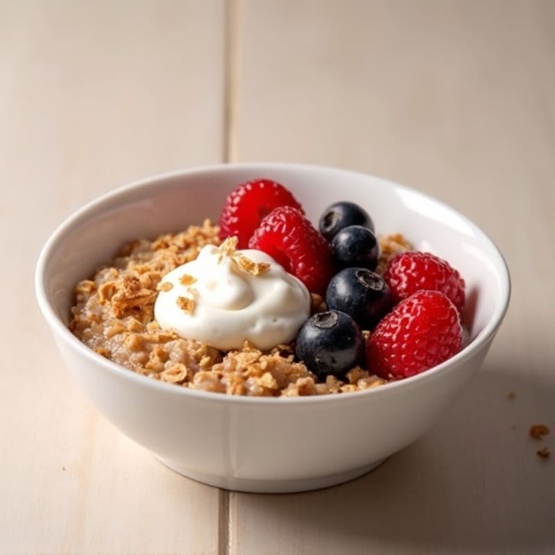 Creamy Peanut Butter & Fresh Berry Oatmeal