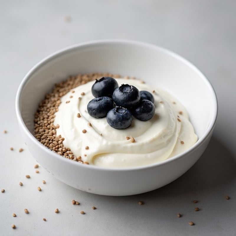 Silky Greek Yogurt Protein Pudding with Chia Seeds