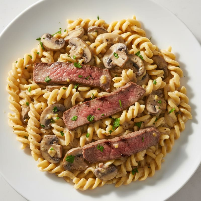 Classic Beef Stroganoff with Egg Noodles