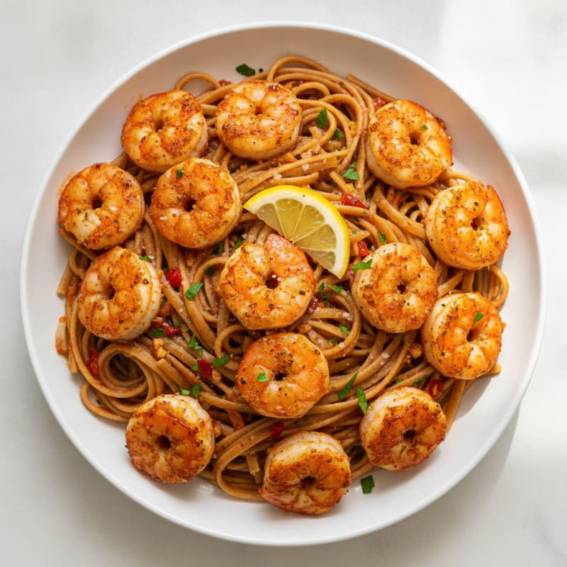 Spicy Calabrian Chili Shrimp Linguine