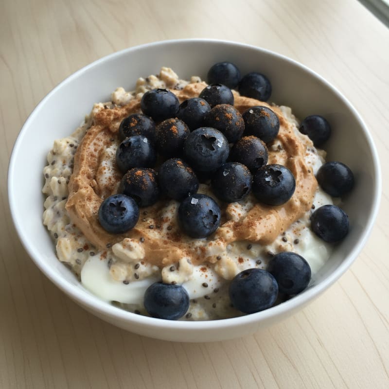 Blueberry Almond Overnight Oats