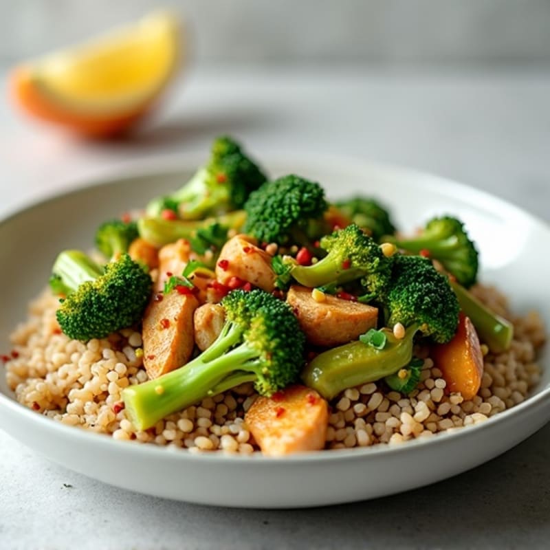 Ginger-Garlic Turkey Stir-Fry with Broccoli and Snap Peas