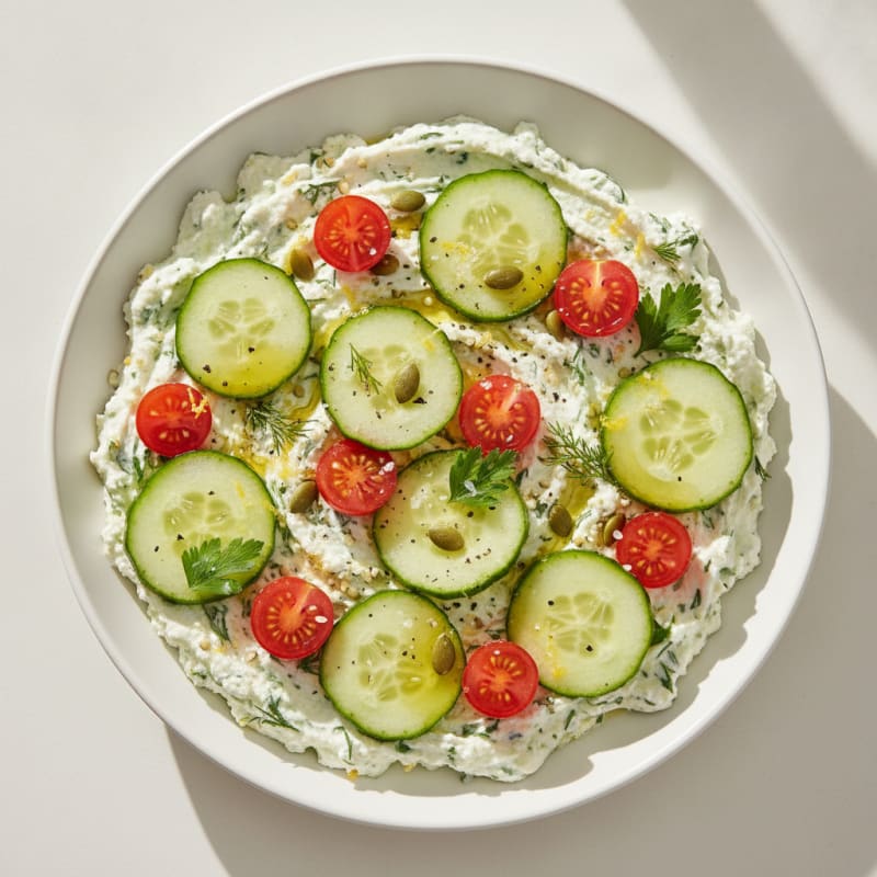 Lemon-Herb Cottage Cheese Bowl