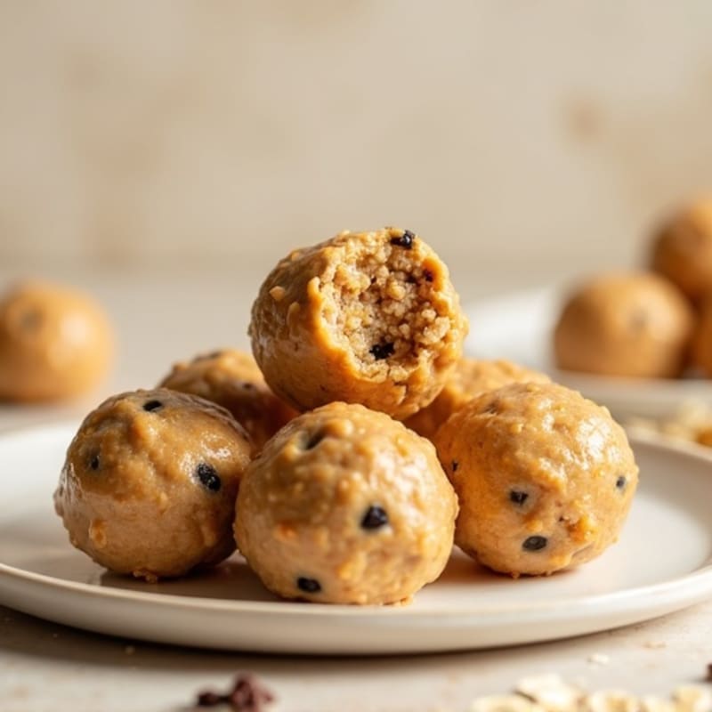Creamy Peanut Butter Protein Cookie Dough Bites