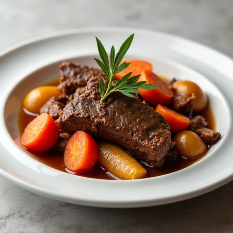 Tender Braised Beef with Hearty Root Vegetables