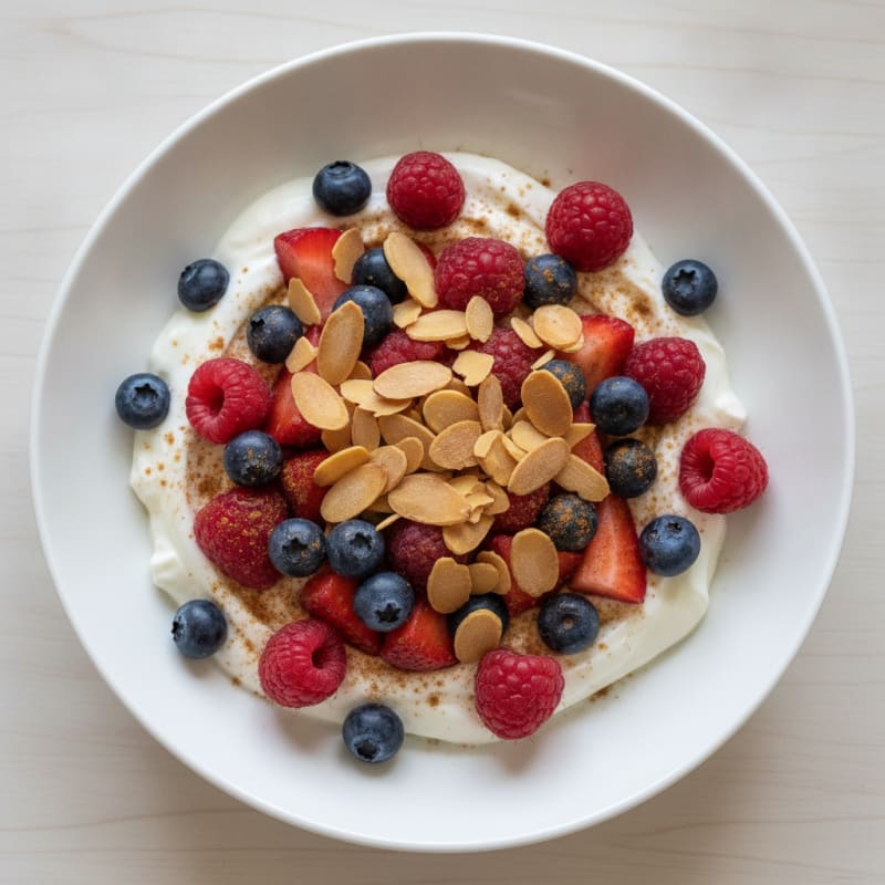 Creamy Greek Yogurt Protein Parfait with Berries