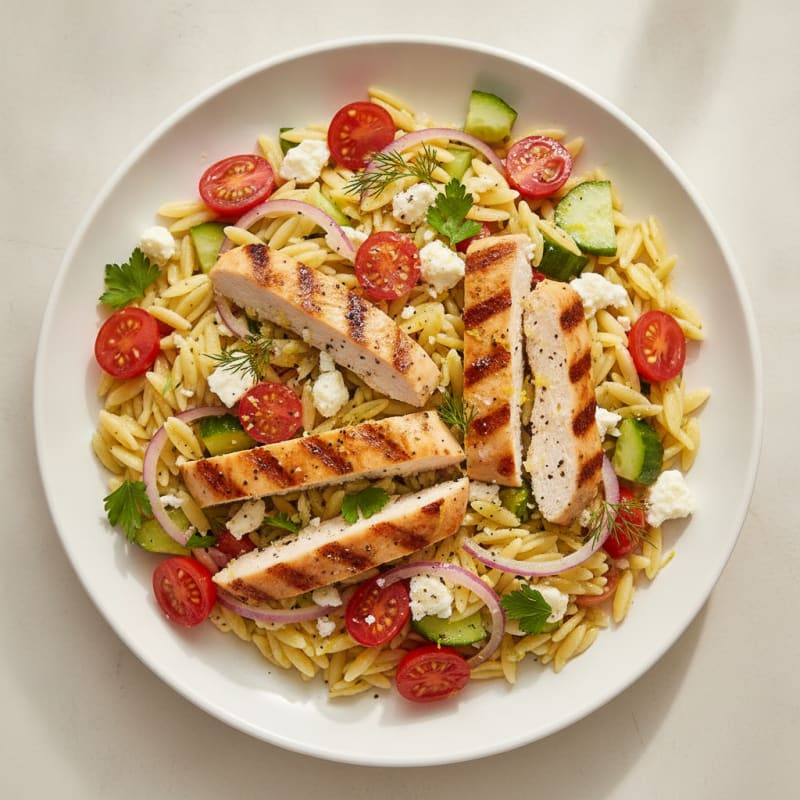 Lemon-Herb Orzo Pasta Salad