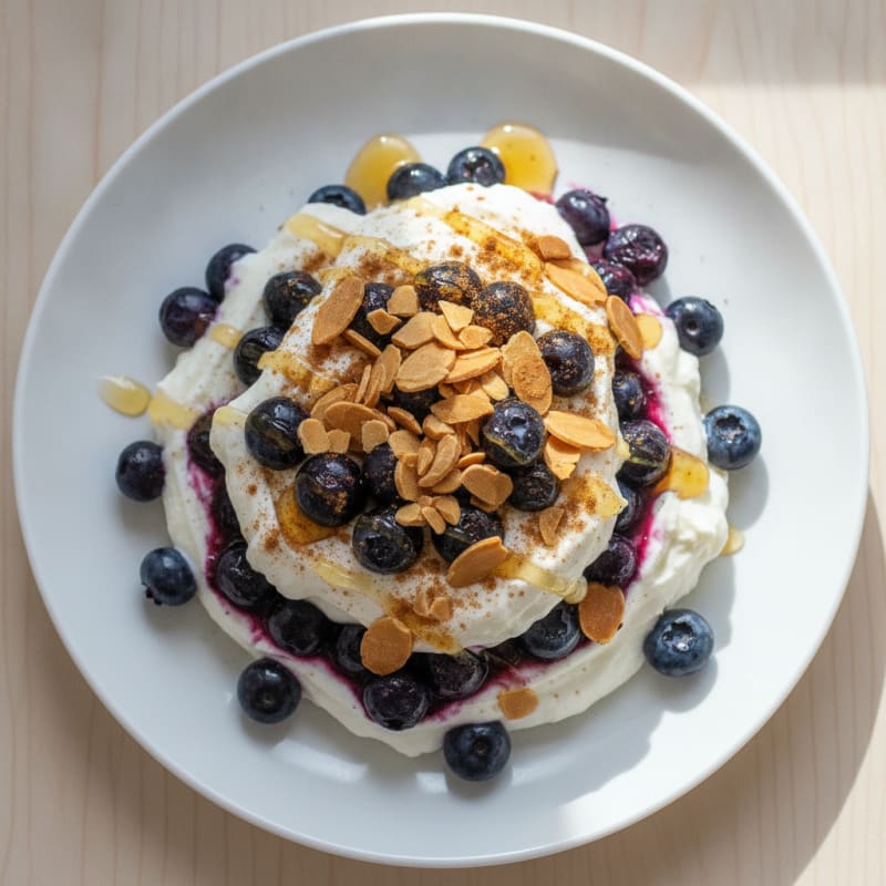 Greek Yogurt Protein Parfait with Berries and Almonds