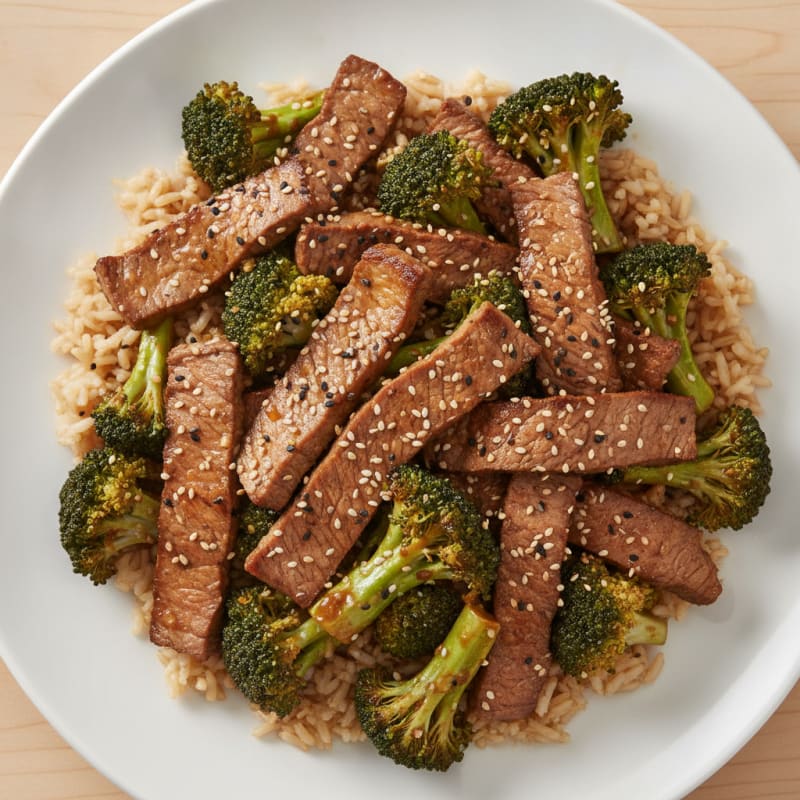 Sesame Beef & Broccoli Stir-Fry