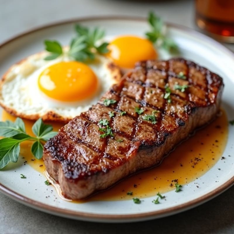 Pan-Seared Steak and Crispy Eggs
