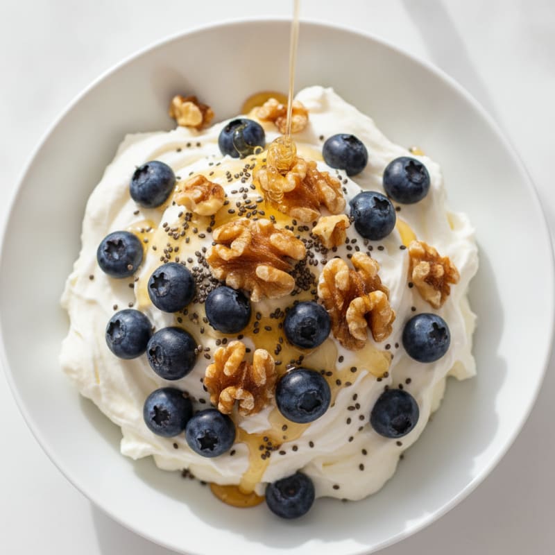 Silky Greek Yogurt Protein Pudding with Berries