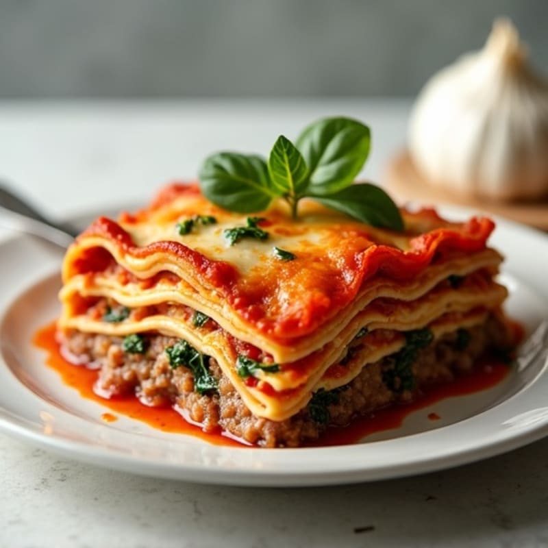 Hearty Lean Beef Lasagna Bake with Creamy Ricotta