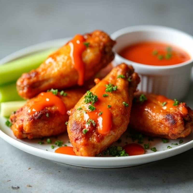 Crispy Baked Buffalo Chicken Wings
