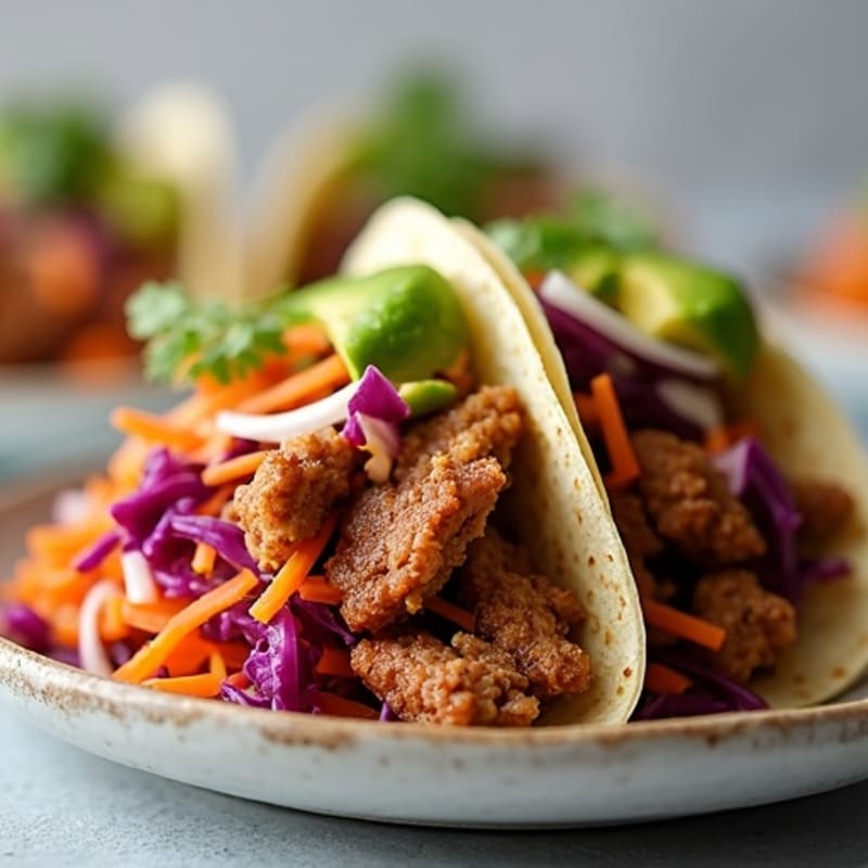 Crispy Pork Carnitas Tacos with Fresh Slaw