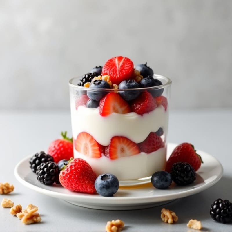Creamy Greek Yogurt Protein Parfait with Berries