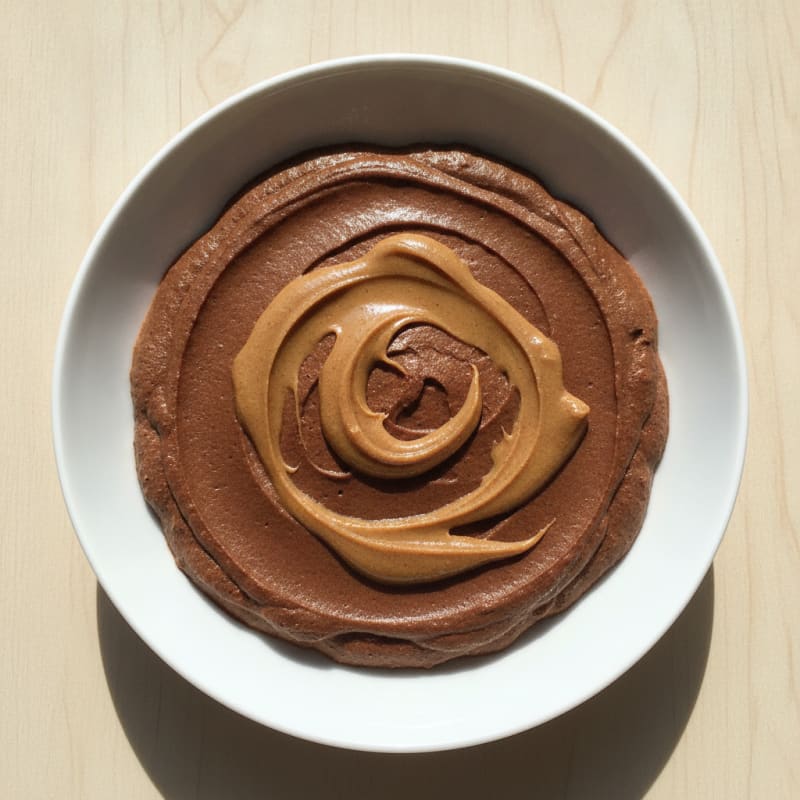 Creamy Vegan Chocolate Protein Pudding with Almond Butter