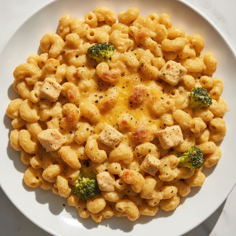 Baked Macaroni with Three Cheeses