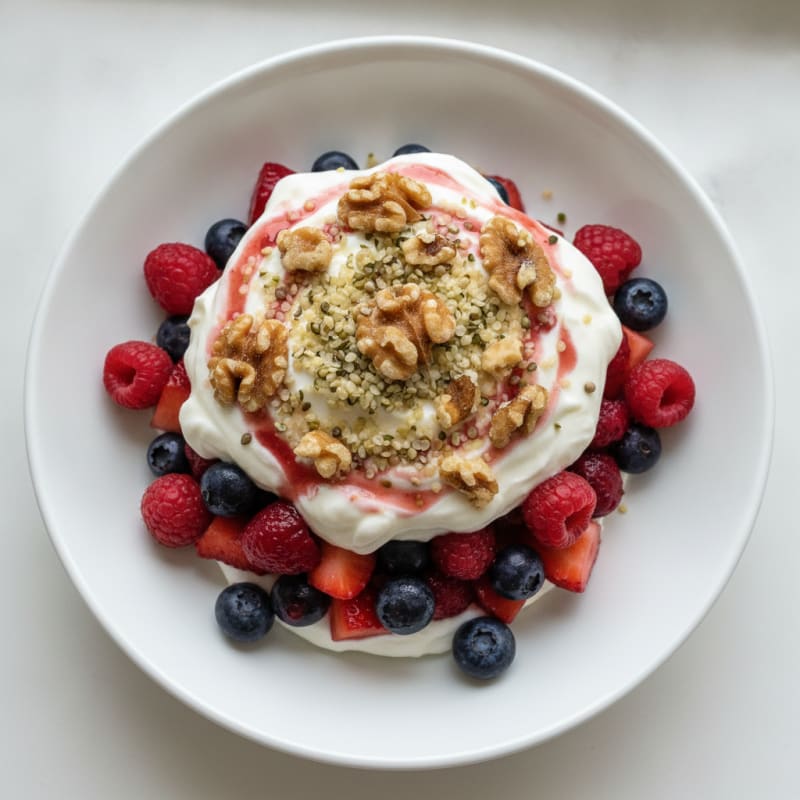 Creamy Greek Yogurt Protein Parfait with Berries