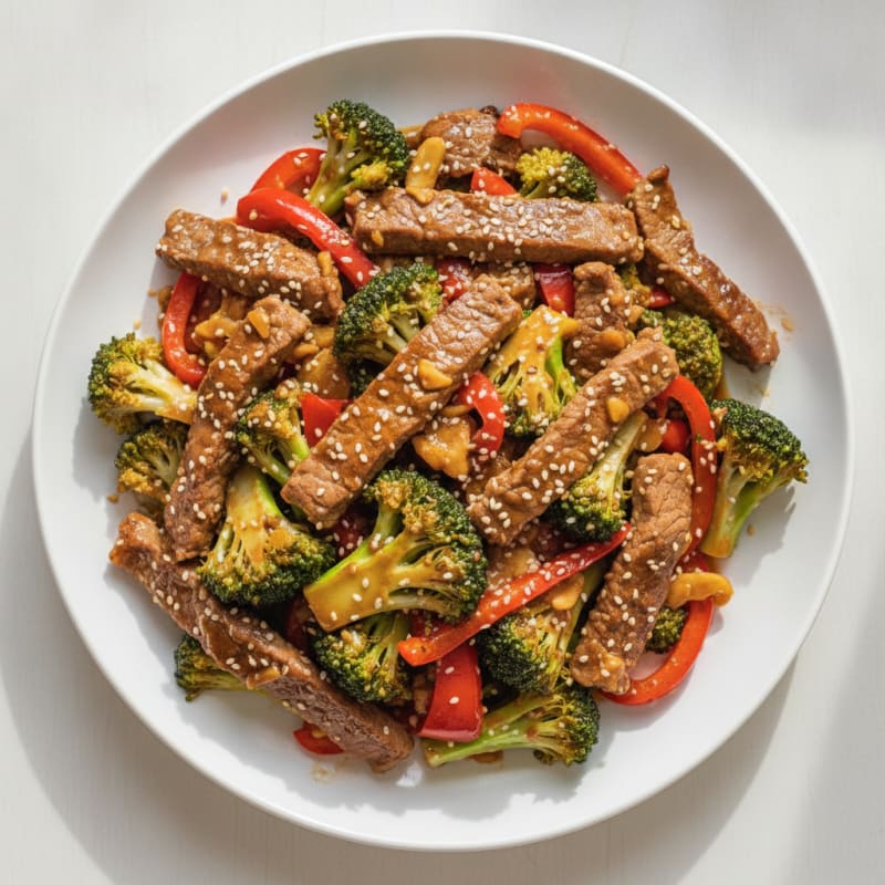 Sesame Beef and Broccoli Stir-Fry