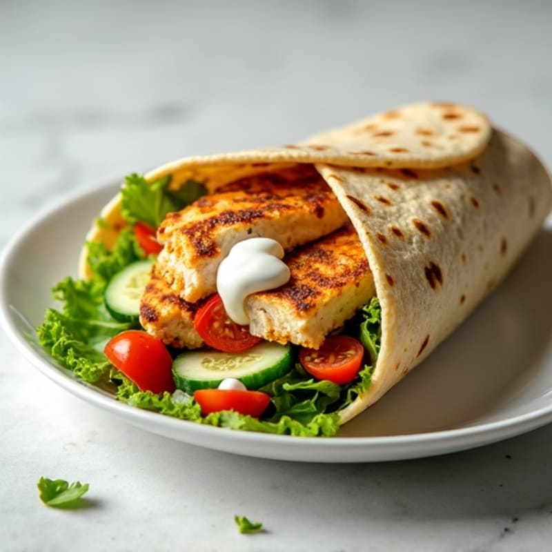 Grilled Chicken Crispy Veggie Wrap