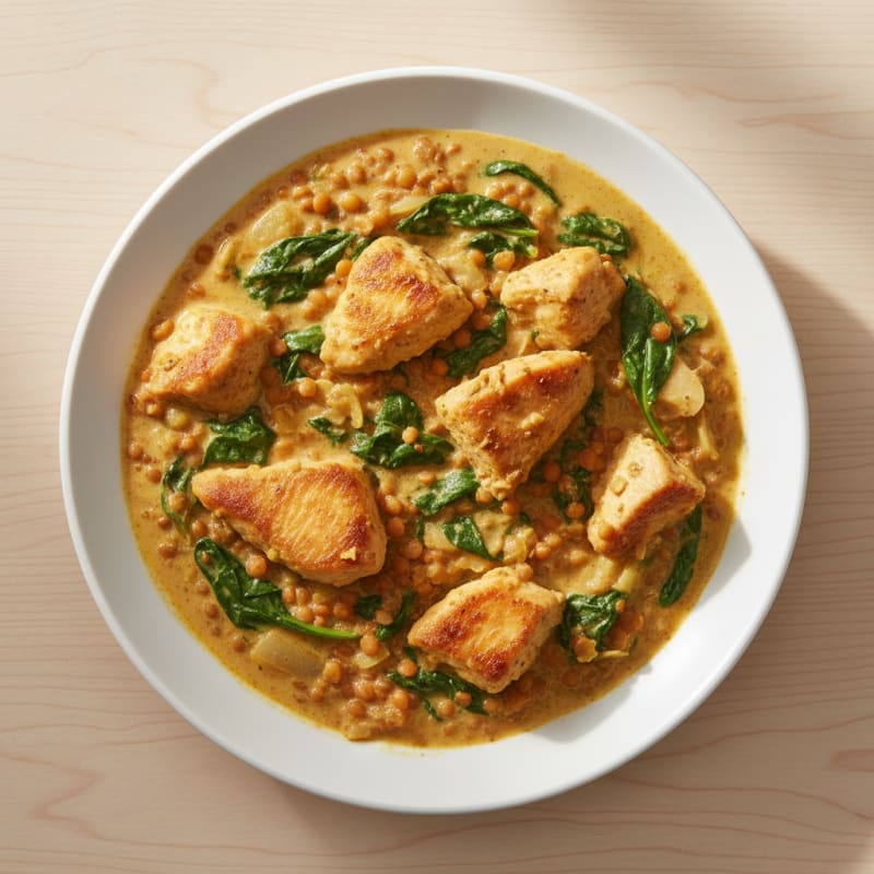 Chicken and Lentil Coconut Curry
