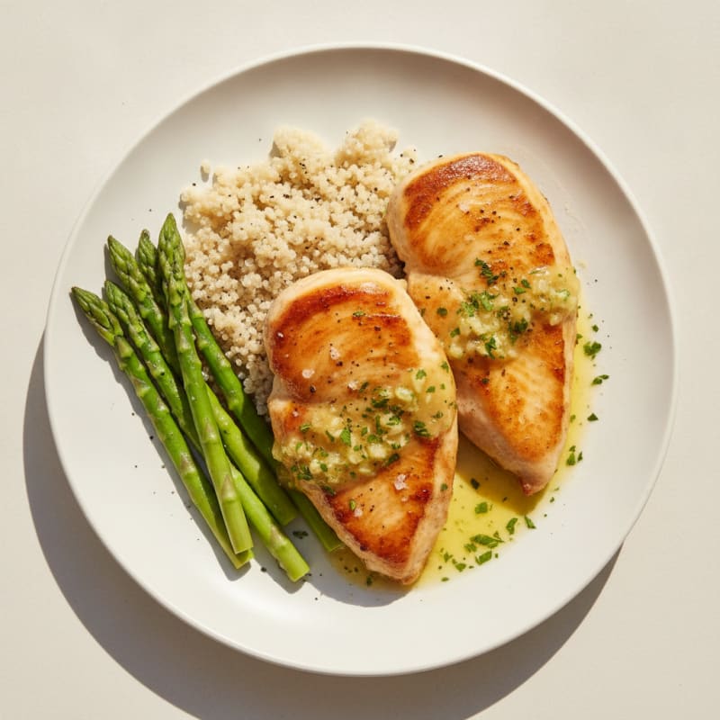 Pan-Seared Chicken with Lemon-Herb Sauce