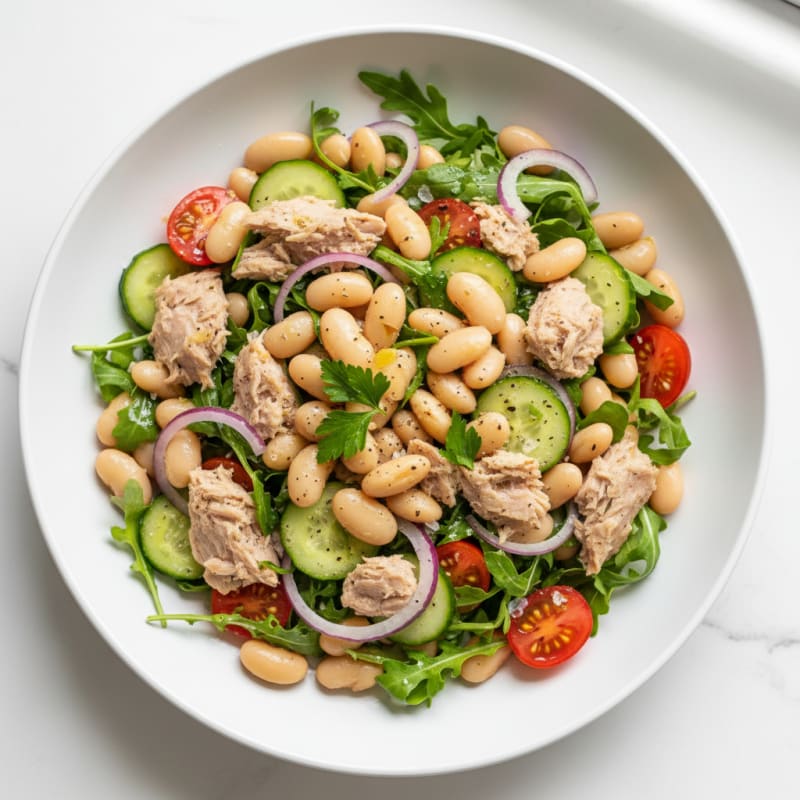 Mediterranean Tuna and White Bean Salad