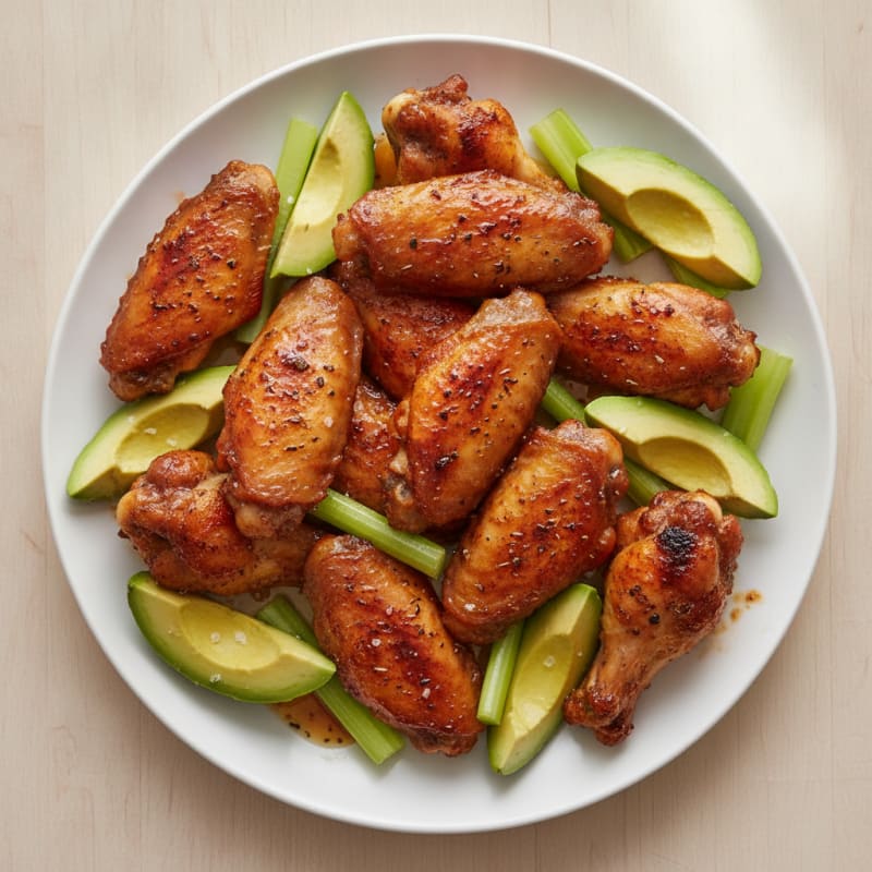Spicy BBQ Baked Chicken Wings
