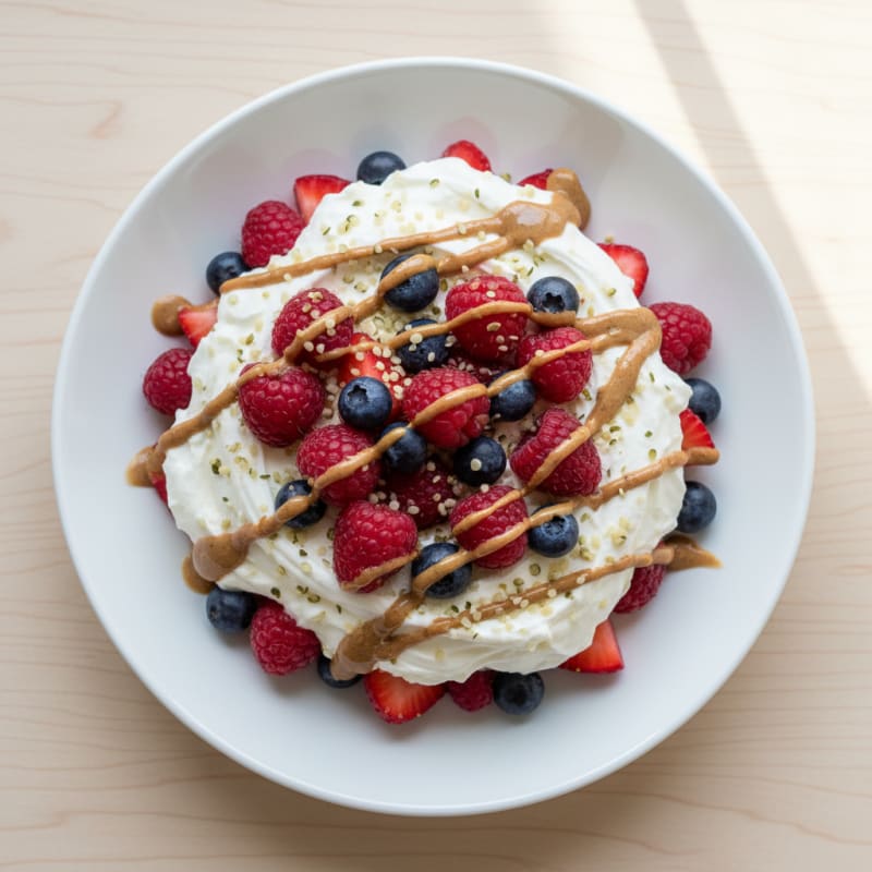 Creamy Greek Yogurt Protein Parfait with Mixed Berries