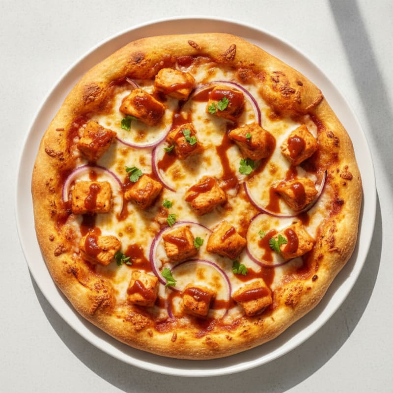 High-Protein BBQ Chicken Pizza