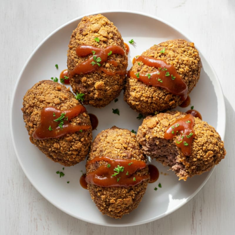Venison Mini Meatloaves with Cracker Crust